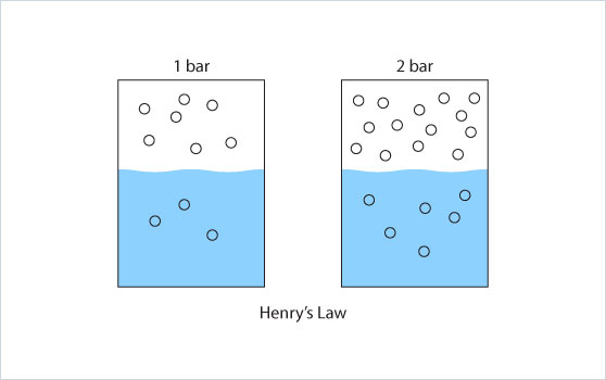 Henry's Law, dissolved gas