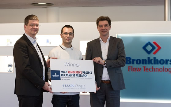 LMDC Toulouse winner of free Bronkhorst flow instruments visited Bronkhorst High-Tech B.V.