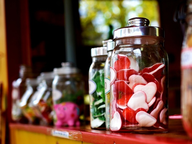 Candy in a jar